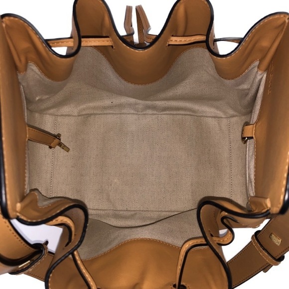 Loewe Hammock DW Medium Drawstring 2way Handbag Shoulder Bag Camel - Picture 8 of 10